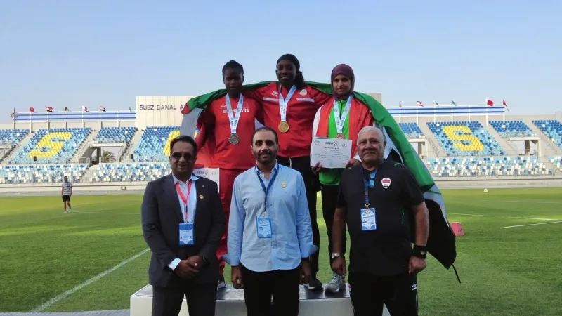 الإمارات تحرز ذهبية 400 متر في «عربية القوى»