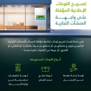 "أمانة الباحة" تطلق خدمة تصريح اللوحات الإعلانية المؤقتة عبر "بلدي"