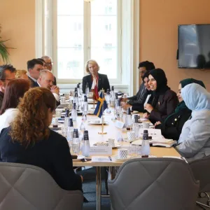 وزير الدولة للتعاون الدولي تجتمع مع النائب الثالث لرئيس البرلمان السويدي