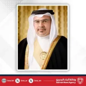 ولي العهد رئيس الوزراء يتلقى برقية تهنئة من الشيخ نواف بن راشد بن عيسى آل خليفة بمناسبة نجاح استضافة مملكة البحرين لأعمال القمة العربية