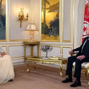 رئيس الجمهورية يستقبل وزير الخارجية بمملكة البحرين.