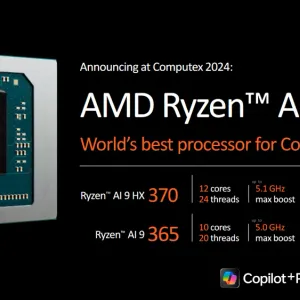 AMD تعلن رسمياً عن الجيل الجديد من معالجات أجهزة الحاسب المحمول في #Computex 2024
