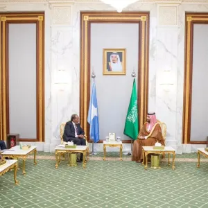 ولي العهد يستقبل رئيس الصومال ويستعرضان مجالات التعاون