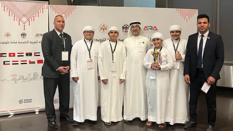 «الفجيرة العلمي» يحرز المركز الثالث في البطولة العربية للروبوت والذكاء الاصطناعي بالأردن