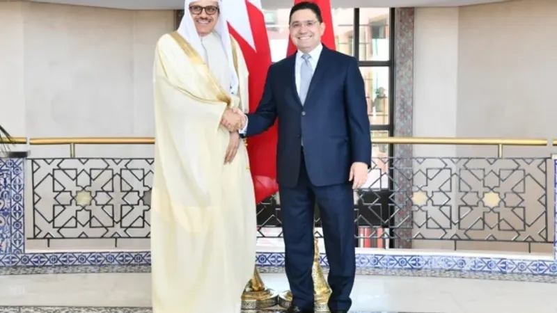 ناصر بوريطة يستقبل بالرباط وزير خارجية مملكة البحرين