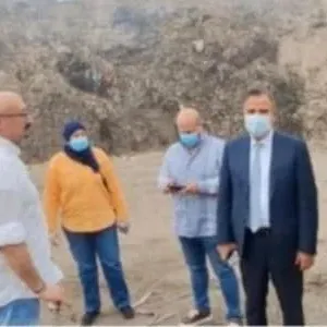 القاضي رمضان ورئيس بلدية صيدا جالا في معمل النفايات