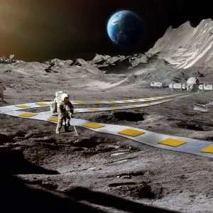 ناسا تخطط لبناء نظام سكك حديدية على سطح القمر .. ما القصة؟