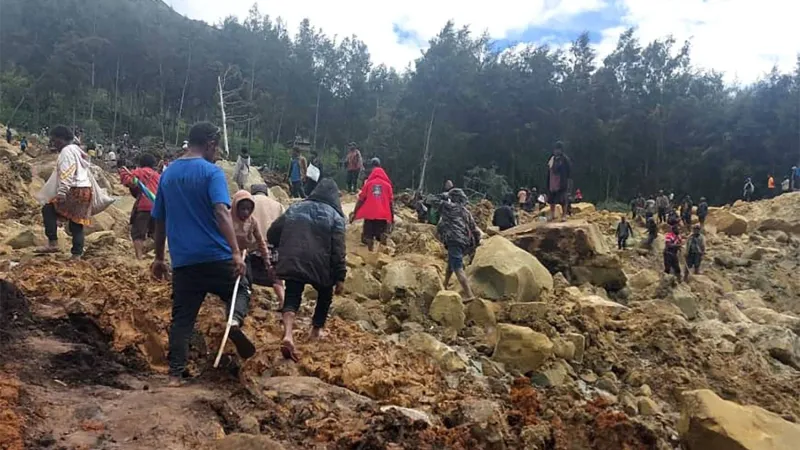 تقديرات أممية: 670 قتيلاً جراء انزلاق التربة في بابوا غينيا الجديدة