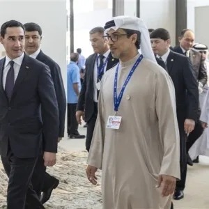 منصور بن زايد يبحث مع رئيس تركمانستان تعزيز العلاقات الثنائية