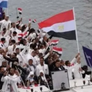 وفد مصر في حفل افتتاح الألعاب الأولمبية #باريس2024 #فوربس #الألعاب_الأولمبية       : AFP