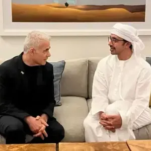 وزير خارجية الإمارات يلتقي زعيم المعارضة الإسرائيلية