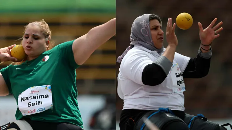 الجزائر تحقق ميداليتين في البطولة العالمية لألعاب القوى لذوي الهمم