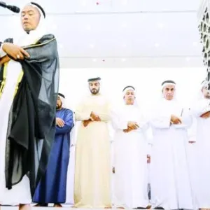 راشد بن حميد يفتتح مسجد علي عبدالله السعيدي بعجمان