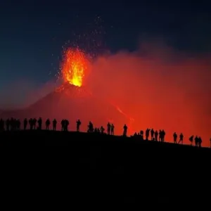 هدير مرعب.. استمعوا الى صوت الحمم البركانية وهي تندفع من أنشط بركان في أوروبا