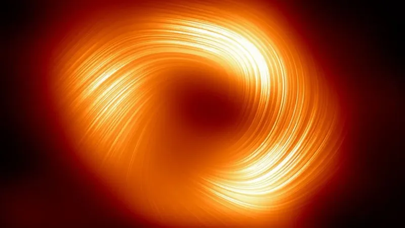 علماء فلك يكتشفون مجالات مغناطيسية قوية تحيط بالثقب الأسود الهائل في درب التبانة