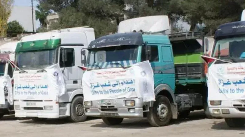 غضب رسمي أردني من "اعتداء" إسرائيليين على قافلتي مساعدات إلى غزة