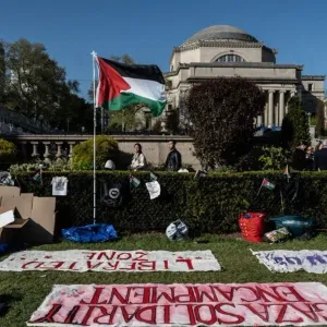 طلاب في جامعة كولومبيا: التظاهرات الداعمة للفلسطينيين "درس حيّ" في التاريخ (صور)