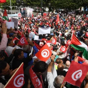 تونس: مئات من أنصار الرئيس سعيّد يتظاهرون دعماً له ورفضاً لـ"التدخلات الخارجيّة"
