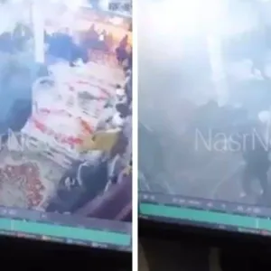 شاهد .. لحظة وقوع انفجار داخل مسجد في إيران وردة فعل المصلين