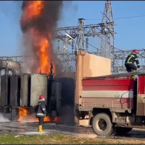 مراسلنا: استهداف جوي تركي لمحطة تحويل الكهرباء في القامشلي (فيديو)
