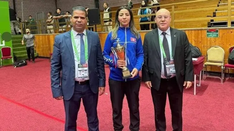 البطولة العربية للمصارعة : التونسية اسلام هملي تتوج بالميدالية الذهبية