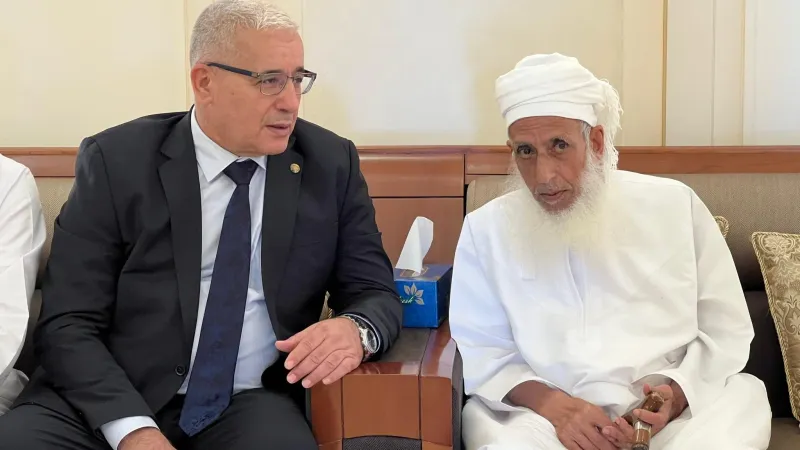 بوغالي يزور المفتي العام لسلطنة عمان #أخبار_الجزائر