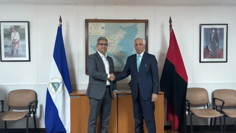 وزير الدولة للشؤون الخارجية يجتمع مع وزير الصناعة والتجارة في نيكاراغوا
