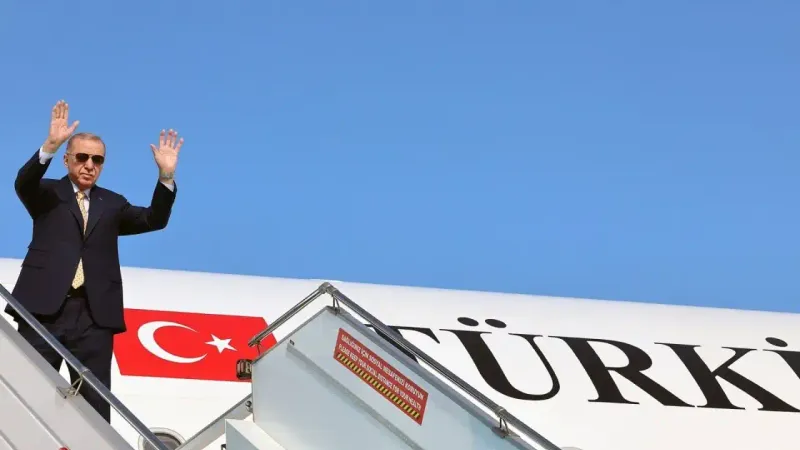 أردوغان يغادر تركيا متوجهاً إلى العراق