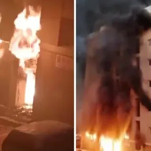 الكويت.. شاهد.. حريق هائل في عمارة سكنية ووفاة أكثر من 35 شخصا وإصابة العشرات