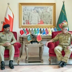 رئيس الحرس الوطني يستقبل المدير العام للعمليات العسكرية في الجيش الباكستاني