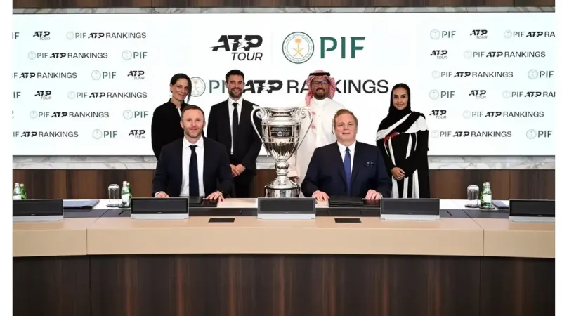 “PIF” يوقع اتفاقية شراكة استراتيجية مع رابطة محترفي التنس