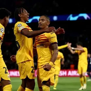 برشلونة ينتصر على باريس سان جيرمان في دوري الأبطال
