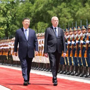 الرئيس الصيني شي جين بينغ يجري محادثات مع رئيس الجمهورية