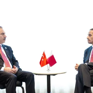رئيس مجلس الوزراء وزير الخارجية يجتمع مع وزير الخارجية التركي