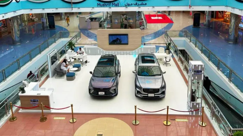 جيلي والمركز الميكانيكي للخليج العربي يرحبان بالعملاء في أبوظبي مع افتتاح بوتيك جيلي الأوّل في المشرف مول