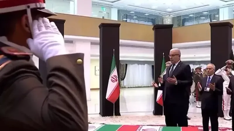 بوغالي يشارك في مراسم تشييع جنازة الرئيس الإيراني(فيديو)