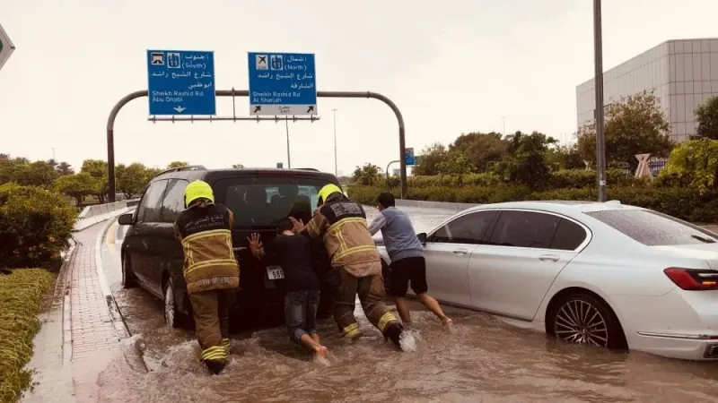 الإمارات: هطول كميات أمطار لم تشهدها الدولة منذ 75 عاماً