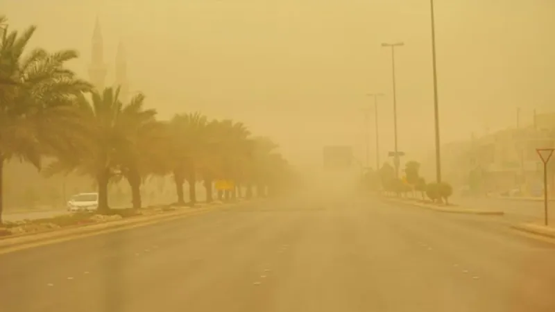 الأرصاد: أتربة مثارة وعواصف ترابية على أجزاء من منطقة الرياض