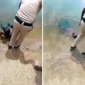 الشرطة الهندية تتلقى بلاغاً بوجود جثة في مياه النهر.. وعند محاولة شرطي سحبها كانت المفاجأة الصادمة!