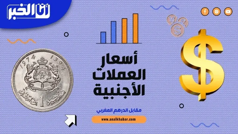 أسعار صرف العملات الأجنبية اليوم الثلاثاء مقابل الدرهم المغربي