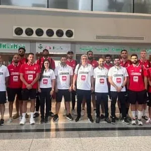 بعثة منتخب لبنان للرجال بكرة السلة تغادر إلى إسبانيا