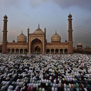 فيديو. 
            
    			المسلمون في الهند يؤدون صلاة العيد في المسجد الجامع التاريخي في نيودلهي