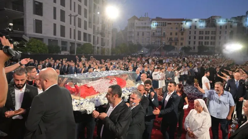 لبنان استقبل جثمان البطريرك كريكور اغاجانيان