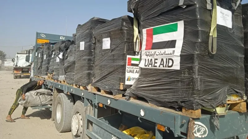 الإمارات توصل 400 طن من المساعدات الغذائية لسكان غزة