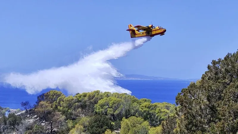 إجلاء سكان بسبب حريق غابات في اليونان