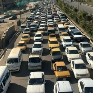الموقف المروري في بغداد الان