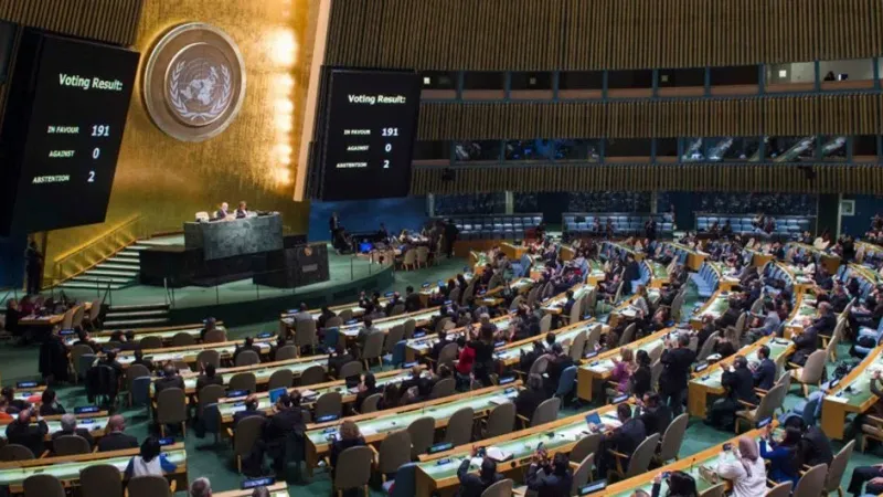 التصويت على مشروع قرار عضوية فلسطين في الامم المتحدة اليوم