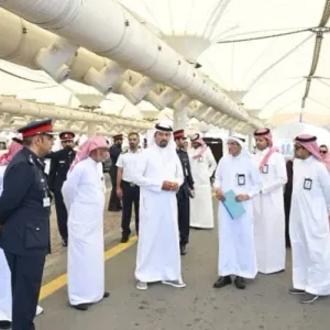 رئيس شؤون الجمارك يقوم بزيارة تفقدية إلى جسر الملك فهد