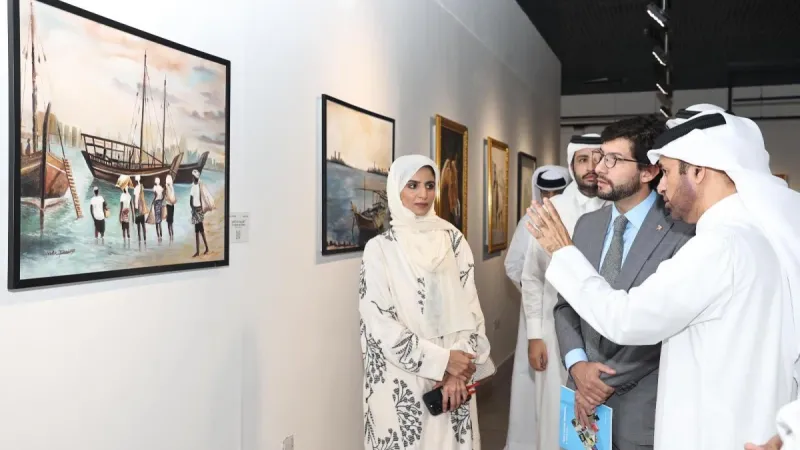 افتتاح معرض الفن التشكيلي القطري في كتارا بمشاركة 19 فنانا وفنانة