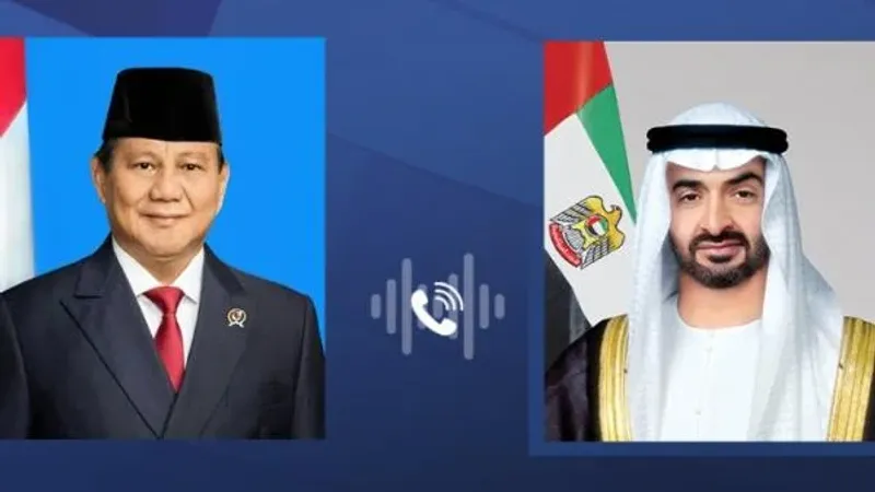 محمد بن زايد يبحث هاتفياً مع المرشّح الرئاسي الإندونيسي تنمية العلاقات